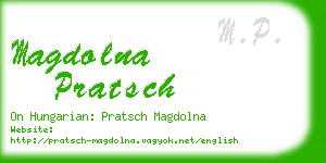 magdolna pratsch business card